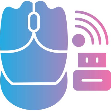 Fare simgesi olan bir çantanın vektör çizimi
