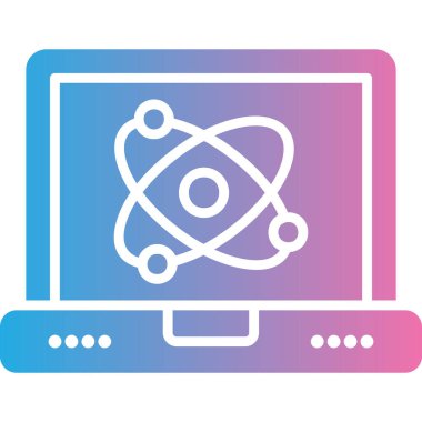 Bilgisayar. Web simgesi basit illüstrasyon