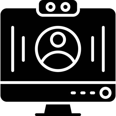 Kamera. Web simgesi basit illüstrasyon