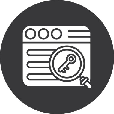 magnifier vector line icon design