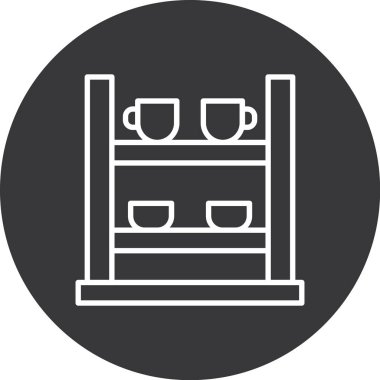 kahve makinesi ikon vektör illüstrasyonu