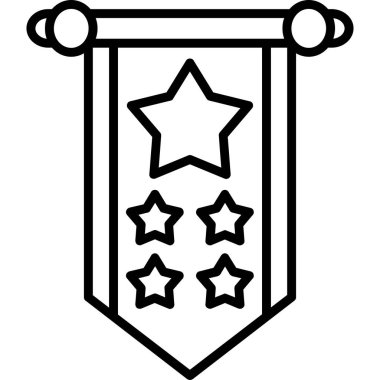 bayrak ikonu vektör illüstrasyonu