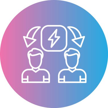 İnsan simgesinin vektör illüstrasyonu