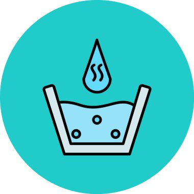 Su simgesinin vektör illüstrasyonu