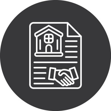 Kişisel proje için sözleşmeli vektör simgesi modern basit vektör çizimi