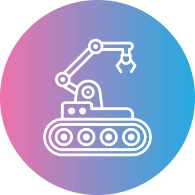 Robotik Kol simgesinin vektör çizimi