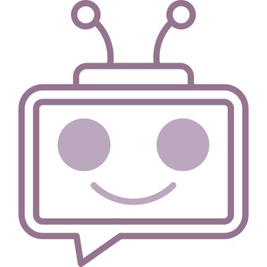 Sohbet simgesi vektör illüstrasyonu