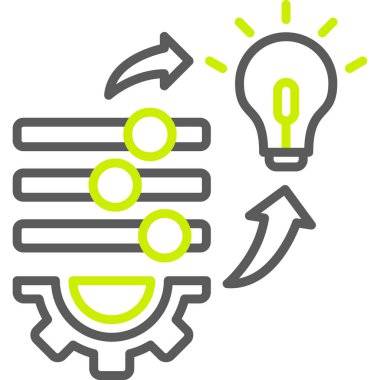 Ampul. Web simgesi basit illüstrasyon