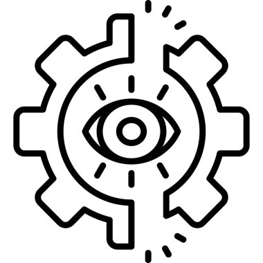 dişli simgesi vektör illüstrasyonu