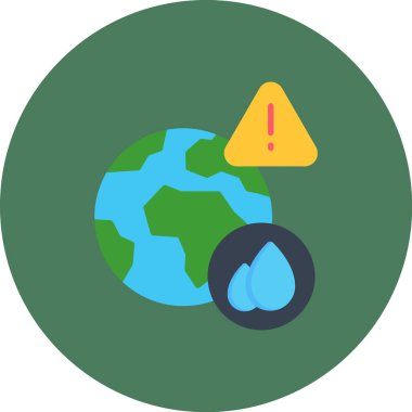 Kirlilik. Web simgesi basit illüstrasyon