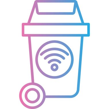 Bir kahve simgesinin vektör çizimi