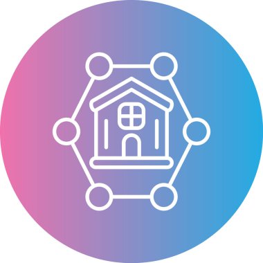 Evin vektör illüstrasyonu