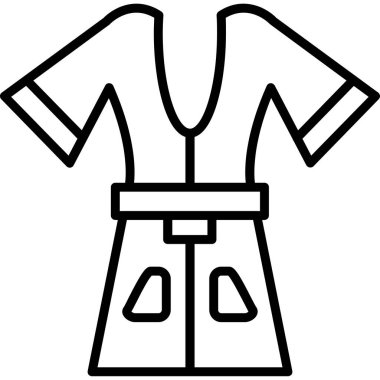 Ceket. Web simgesi basit illüstrasyon