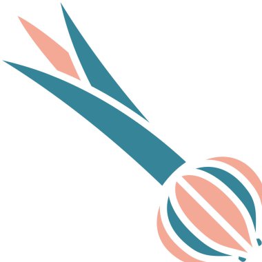 Tüylü ikon vektör illüstrasyonu