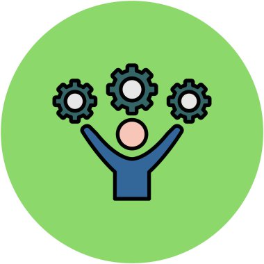 İş simge vektör çizim tasarım