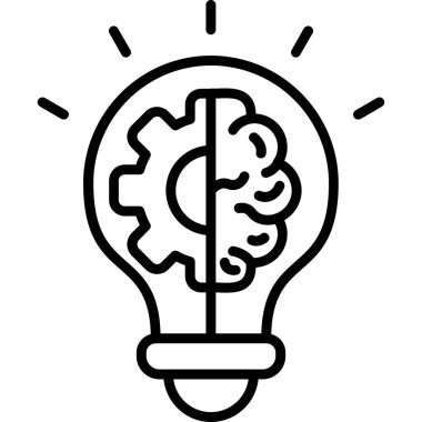 Ampul. Web simgesi basit illüstrasyon