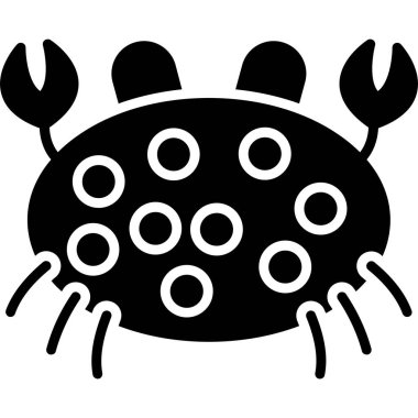 Covid virüs ikonu. İnternet için virüs taşıyıcı simgelerinin basit bir gösterimi