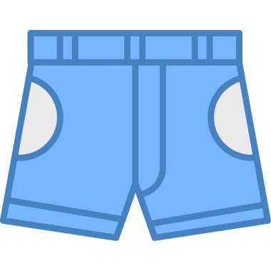 Pantolon. Web simgesi basit illüstrasyon