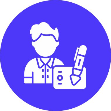 Bir doktor simgesinin vektör çizimi