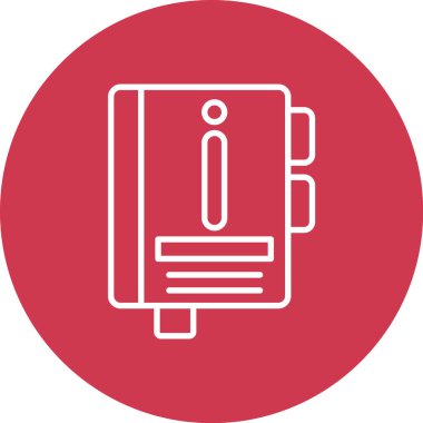 Kitap simgesinin vektör illüstrasyonu