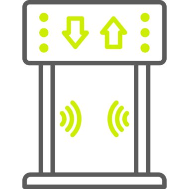 Basit vektör simgesi, anahtar illüstrasyonu