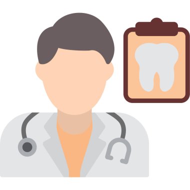 Diş Bakımı düz simgesi