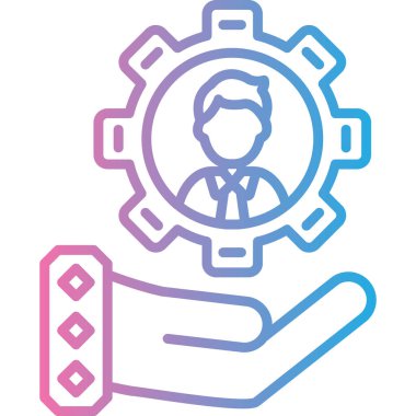 Takım elbiseli bir adamın vektör çizimi