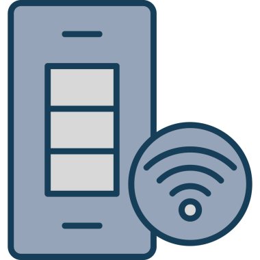 Dolu - ana hat biçiminde uzaktan kontrol simgesi