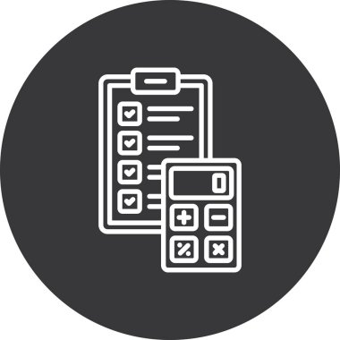 hesap makinesi simgesi vektör illüstrasyonu