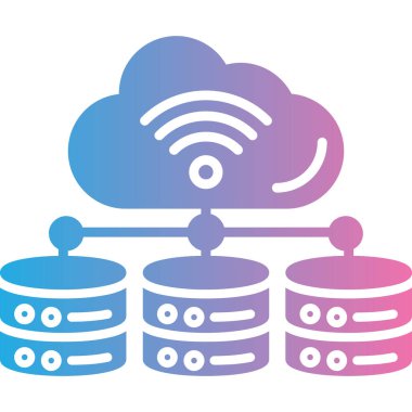 bulut hesaplama vektörü simgesi