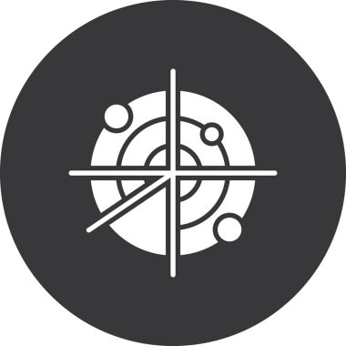 Pusula simgesinin vektör illüstrasyonu