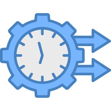 Saat. Web simgesi basit illüstrasyon