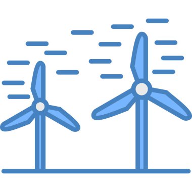 windmill icon. outline illustration of wind vector icons for web