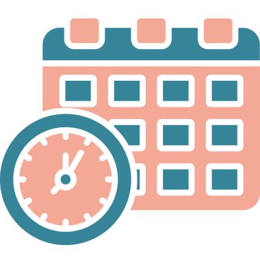 Takvim. Web simgesi basit illüstrasyon