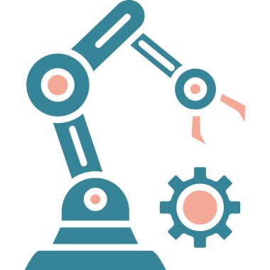 Robotik kol. Basit simge