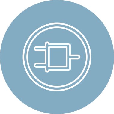 Elektrik dolgu simgesinin vektör illüstrasyonu