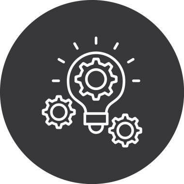 fikir simgesi, vektör illüstrasyonu