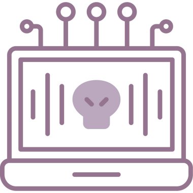 Bilgisayar. Web simgesi basit illüstrasyon