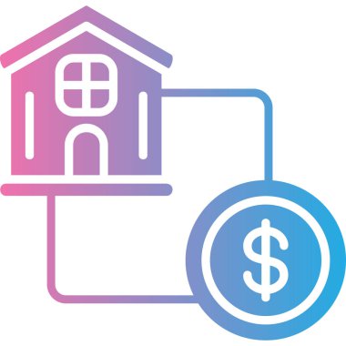 Dolar işareti. Web simgesi basit illüstrasyon