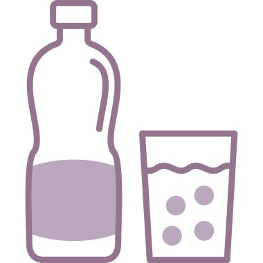 Şişe. Web simgesi basit illüstrasyon