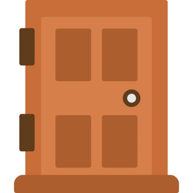 Kapı simgesi. düz dizayn