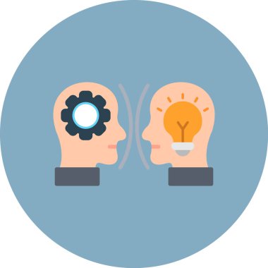 yaratıcı bir fikir simgesi. vektör çizim