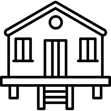 ev ikonu. Basit tasarım