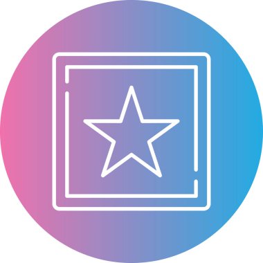 Yıldız simgesinin vektör illüstrasyonu