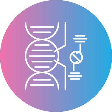 DNA simgesi vektör illüstrasyonu