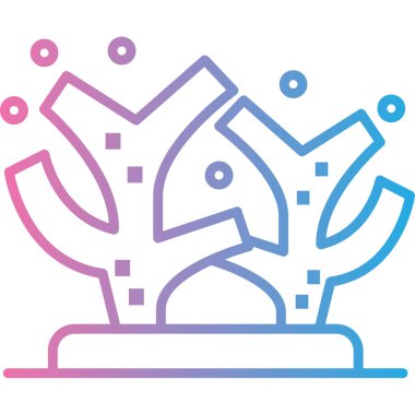 Bitki. Web simgesi basit illüstrasyon