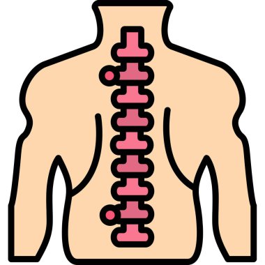 İnsan omurga anatomisi simgesi
