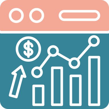 iş analizi çizelgesi simgesi doldurulmuş ana hatlar biçiminde