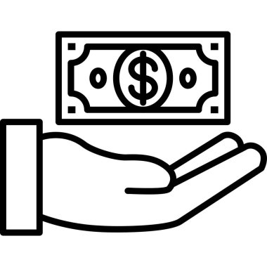 Dolar nakit para ikonu, taslak biçimi