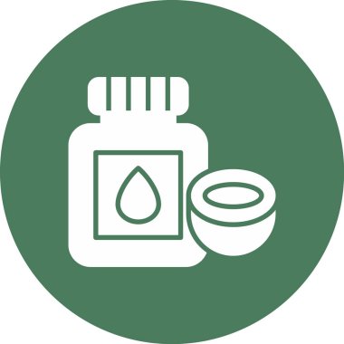 yağ şişesi simgesi, vektör illüstrasyonu